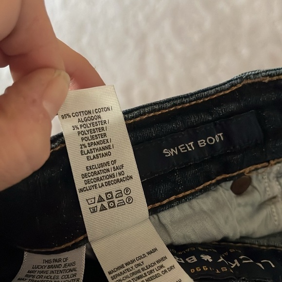 Brand New Lucky Brand Sweet Boot Relaxed Weekend Dark Wash Bootcut Denim Jeans - Picture 12 of 14